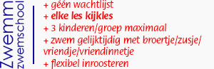 elke les kijkles, 3 kinderen/groep maximaal